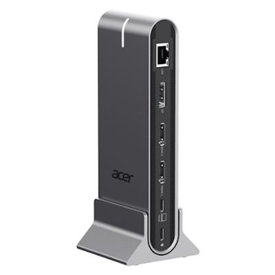 DOCKING STATION ACER 15IN1 TYPE C UNIVERSAL HP.DSCAB.022 SILVER 5XUSB-A 1XUSB-C 2Y 2XHDMI 4K@60HZ MAX 1XDP 8K@30HZ MA FINO:30/06