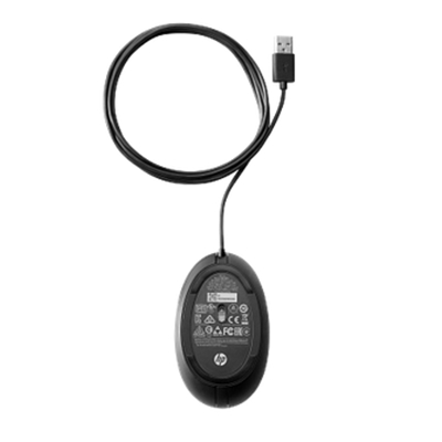 MOUSE HP WIRED 320M USB 9VA80AA 800DPI BLACK 1Y FINO:31/12