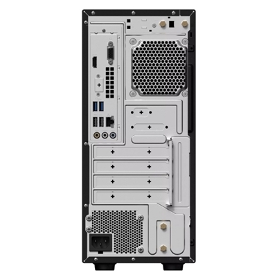 PC ASUS 15LT MINI TWR D501MERES-314100001X BLK I3-14100 8DDR5 512SSD W11PRO 1YOS ODD RJ45 HDMI VGA 8USB T+M 1XCOM TPM