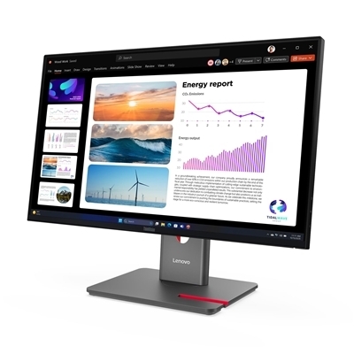 MONITOR LENOVO THINKVISION P24Q-40 64B2GAT1EU 23.8QHD IPS AG 16:9 4MS 300CD/M2 3Y VESA 5USB HDMI 2DP PIVOT LIFT TILT FINO:31/07