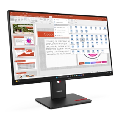 MONITOR LENOVO THINKVISION T27-40 64A5MAT6EU 27FHD IPS AG 16:9 BLK 4MS 300CD/M2 3Y MM TILT SWIVEL PIVOT LIFT VESA 5USB HDMI DP