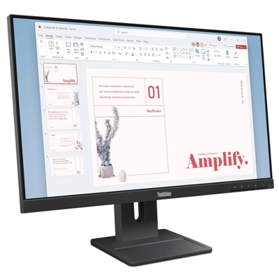 MONITOR LENOVO THINKVISION E24-40 64BAMAT1EU 23.8FHD IPS AG 16:9 BLK 4MS 250CD/M2 3Y MM VESA HDMI DP VGA TILT SWIVEL FINO:30/06