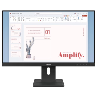 MONITOR LENOVO THINKVISION E24-40 64BAMAT1EU 23.8FHD IPS AG 16:9 BLK 4MS 250CD/M2 3Y MM VESA HDMI DP VGA TILT SWIVEL FINO:30/06