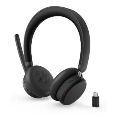 CUFFIE+MICROFONO LENOVO WIRELESS ANC DUAL MODE (TEAMS) 6550 4XD1S19778 USBC BT5.3 CANCELLAZIONE DEL RUMORE 3Y FINO:30/06