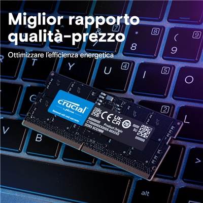 SO-DIMM DDR5 32GB 5600MHZ CT32G56C46S5 CRUCIAL CL46