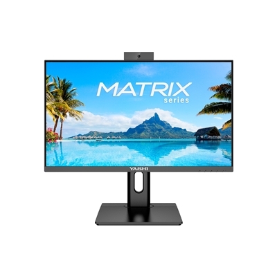 MONITOR YASHI MATRIX YZ2781 27 FHD IPS 1MS MM 1920X1080 BLACK 350CD/M2 HDMI DP WEBCAM REG.ALT. PIVOT TYPE-C 2YOC FINO:30/06