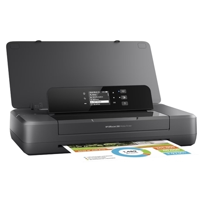 STAMPANTE HP INK OFFICEJET MOBILE 200 CZ993A BLACK A4 FINO 20PPM 128MB WIFI-USB EPRINT INCL. BATTERIA E CAVO 1Y FINO:31/12
