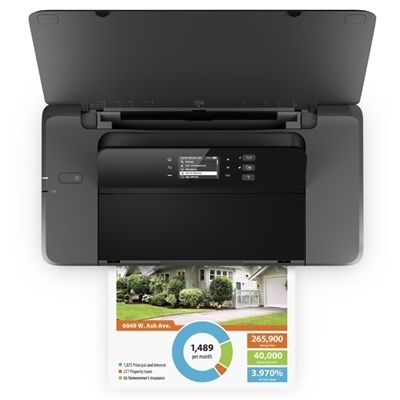 STAMPANTE HP INK OFFICEJET MOBILE 200 CZ993A BLACK A4 FINO 20PPM 128MB WIFI-USB EPRINT INCL. BATTERIA E CAVO 1Y FINO:31/12
