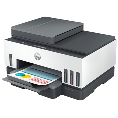 STAMPANTE HP MFC INK 7305 SMARTTANK 28B75A A4 3IN1 1200X1200 WIFI-USB-BT-LAN 256FG 15PPM STAMPA F/R ADF 3YCON REGISTR