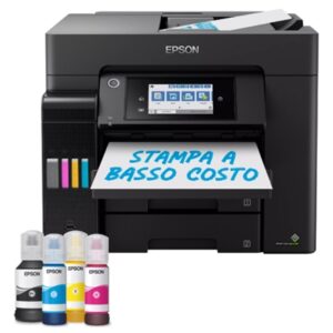 STAMPANTE EPSON MFC INK ECOTANK ET-5855 C11CJ29406A4 32PPM 4IN1 ADF F/R LCD 550FG USB LAN WIFI DIRECT FINO:30/06