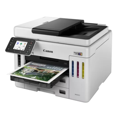 STAMPANTE CANON MFC GX7150 REFILLABLE 6880C006 4 IN 1 24 IPM F/R ADF LCD 600FG WIFI LAN CLOUD FINO:30/06