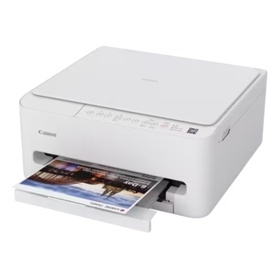 STAMPANTE CANON MFC INK PIXMA TS4150I WHITE7181C006 A4 3IN1 14IPM.INCHIOSTRO NERO A PIGMENTI E COLORI DYE .COMPATIB FINO:30/06