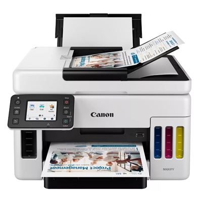 STAMPANTE CANON MFC INK MAXIFY GX6050 REFILLABLE 4470C006 3IN1 24IPM 250+100FG ADF50FG LCD 6.9CM F/R LAN WIFI FINO:29/09