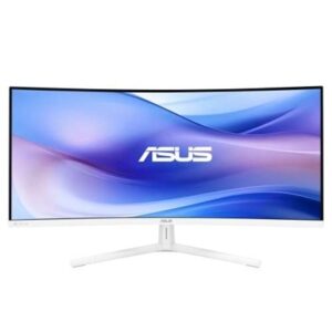 MONITOR ASUS LED VA 34 VU34WCIP-W CURVO WHITE WQHD 1MS 100HZ300CDM HDMI USB-C REG.H EYE CARE NANO ION. 3Y GAR