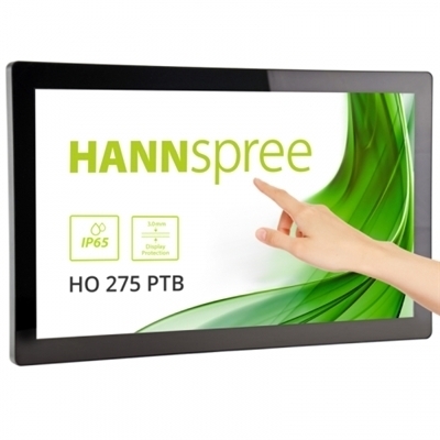 MONITOR OPEN FRAME M-TOUCH HANNSPREE LCD LED 27 WIDE HO275PTB 5MS MM FHD 1920X1080 1000:1 BLACK HDMI DP USB VESA