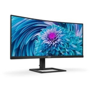 MONITOR PHILIPS LCD CURVED VA LED 34 WIDE 346E2CUAE/00 4MS LOWBLUE MM WQHD 3000:1 BLACK HDMI DP USB-C REG.ALT. VESAFINO:30/06