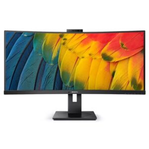 MONITOR PHILIPS LCD CURVED VA LED 34 WIDE 34B1U5600CH/00 4MSMM WQHD 3000:1 BLACK HDMI DP DOCK USB-C LAN WEBCAMFINO:30/06