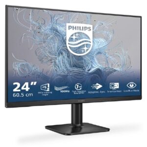 MONITOR PHILIPS LCD IPS LED 120HZ 23.8 WIDE 24E2N1110/00 4MS LOWBLUE FHD 1000:1 BLACK VGA HDMI VESA FINO:30/06