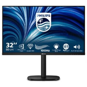 MONITOR PHILIPS LCD IPS LED 100HZ 31.5 WIDE 32B2N3500/00 4MS MM SOFTBLUE QHD 1000:1 BLACK 2XHDMI DP HUB USB REG.ALT. FINO:30/06