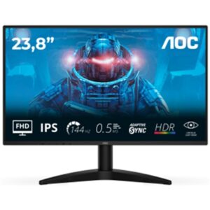MONITOR AOC LCD IPS 144HZ 23.8 WIDE FRAMELESS 24B36X 4MS FHD 1500:1 BLACK HDMI DP VESA