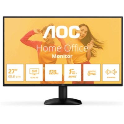 MONITOR AOC LCD IPS 120HZ 27 WIDE FRAMELESS Q27B35S3 1MS QHD 1500:1 BLACK HDMI DP VESA FINO:30/06