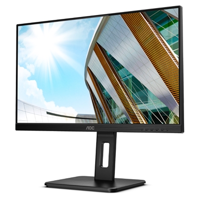 MONITOR AOC LCD IPS LED 23.8 WIDE 24P2Q 4MS MM FHD 1000:1 BLACK VGA DVI DP HDMI 4XUSB3.0 VESA