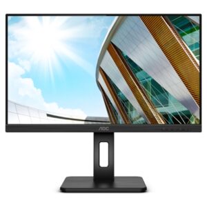 MONITOR AOC LCD IPS LED 23.8 WIDE 24P2Q 4MS MM FHD 1000:1 BLACK VGA DVI DP HDMI 4XUSB3.0 VESA