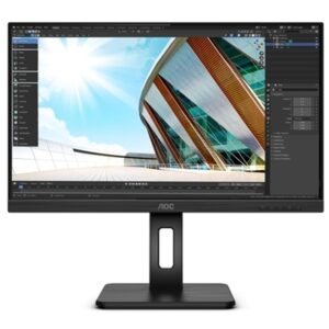 MONITOR AOC LCD IPS LED 27 WIDE FRAMELESS U27P2 4MS MM QHD 1300:1 BLACK 2XHDMI DP VESA