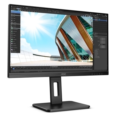 MONITOR AOC LCD IPS LED 27 WIDE FRAMELESS U27P2 4MS MM QHD 1300:1 BLACK 2XHDMI DP VESA