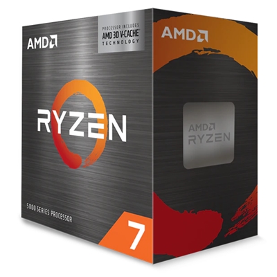 CPU AMD RYZEN 7 5700X3D 4.1GHZ-MAX BOOST 8CORE 100MB 100-100001503WOF AM4 105W BOX- GAR. 3 ANNI