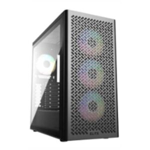 CABINET ATX MIDI TOWER COOLER MASTER E502-KGNN-SAZ ELITE 502 4 FAN ATX 2X3.5 2X2.5 USB3.0 4X120MM-ARGB NOALIM VETRO L FINO:30/06