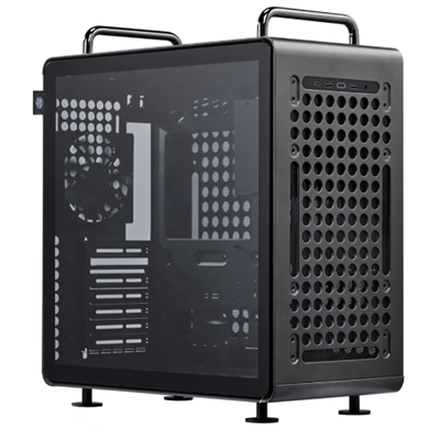 CABINET ATX MIDI TOWER COOLER MASTER Q540-MGNN-S00 QUBE 540 STARDUST 1X3.5/2.5 2XUSB3.2 4X120MMFAN-SUPPORT NOPSU VETRO LATERALE
