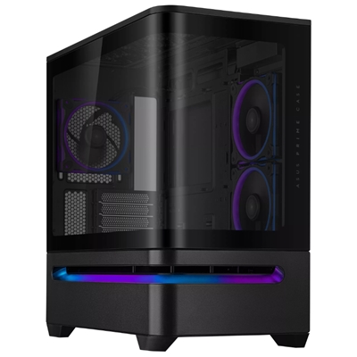 CABINET ATX SMALL TOWER ASUS PRIME AP202TG ARGB BLACK MICROATX-MINIITX 2X2