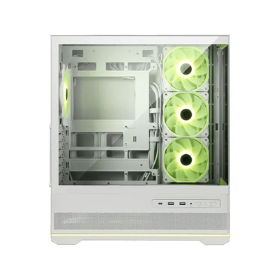 CABINET ATX MINI TOWER MSI MAG PANO 110R PZ WHITE 3XUSB 7XSLOT 4XFAN-120MMARGB ATX MICRO-ATX MINI-ATX 420X225X485MM V FINO:15/06