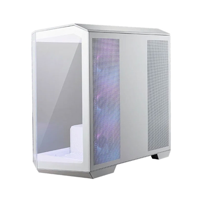 CABINET ATX MICRO TOWER MSI MAG PANO M100R PZ WHITE 2XUSB 5XSLOT 4XFAN-120MMARGB MICRO-ATX ITX 488X235X453MM VETRO TE FINO:15/06