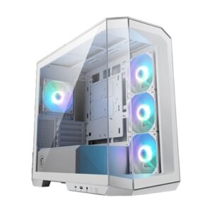CABINET ATX MICRO TOWER MSI MAG PANO M100R PZ WHITE 2XUSB 5XSLOT 4XFAN-120MMARGB MICRO-ATX ITX 488X235X453MM VETRO TE FINO:15/06