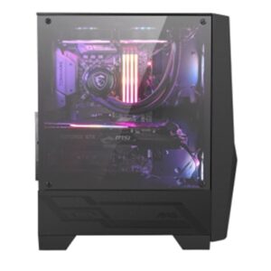 CABINET ATX MIDI TOWER MSI MAG FORGE 100R 2XUSB 7XSLOT 3XFAN-120MMARGB ATX MICRO-ATX MINI-ITX 421X210X499MM VETRO TEM FINO:15/06