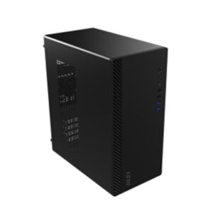 CABINET ATX MINI TOWER MSI PRO SHIELD M100P 2X2.5 2X3.5 4XUSB 4XSLOT 1XFAN-80MM MICRO-ATX MINI-ITX 312X166X354MM FINO:15/06