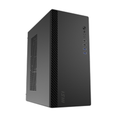 CABINET ATX MINI TOWER MSI PRO SHIELD M100P 2X2.5 2X3.5 4XUSB 4XSLOT 1XFAN-80MM MICRO-ATX MINI-ITX 312X166X354MM FINO:15/06