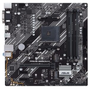 MB ASUS PRIME B550M-K B550 AM4 4XDDR4-4600O.C. 1XPCIE4.0X16 HDMI-2.1 DVI-D D-SUB 4XSATA3R M.2 GBLAN MATX 90MB14V0-M0E FINO:30/06