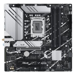 MB ASUS PRIME B760M-A WIFI B760 LGA1700 4XDDR5DC-7200O.C. 1XPCIE4.0X16 DP 2XHDMI 4XSATA3R M.2 WI-FI BT-5.2 MATX 90MB1 FINO:30/06