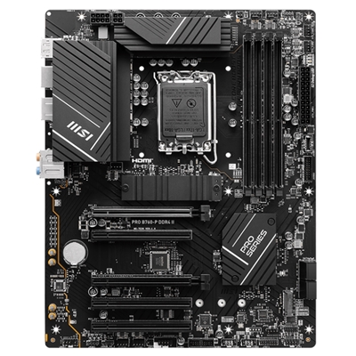 MB MSI PRO B760-P II DDR5 LGA1700 4XDDR5-5333O.C. 1XHDMI 1XDP 2XPCIE4.0 X16 2XM.2 4XSATA3R GBLAN USB3.2 ATX FINO:15/06