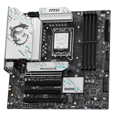 MB MSI B860M GAMING PLUS WIFI LGA1851 4XDDR5DC-8600O.C. 1XHDMI 1XDP 1XPCIE5.0X16 3XM.2 4XSATA3R USB3.2 GBLAN WIFI-7 B FINO:15/06