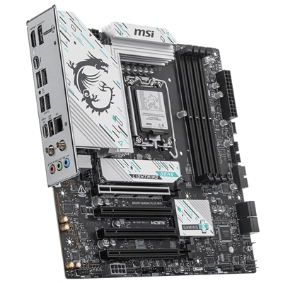 MB MSI B860M GAMING PLUS WIFI LGA1851 4XDDR5DC-8600O.C. 1XHDMI 1XDP 1XPCIE5.0X16 3XM.2 4XSATA3R USB3.2 GBLAN WIFI-7 B FINO:15/06