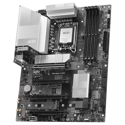 MB MSI PRO B860-P WIFI LGA1851 4XDDR5DC-8600O.C. 1XHDMI 1XDP THUNDERBOLT 1XPCIE5.0X16 3XM.2 4XSATA3R USB3.2 GBLAN WIF FINO:15/06