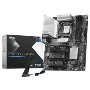MB MSI PRO B860-P WIFI LGA1851 4XDDR5DC-8600O.C. 1XHDMI 1XDP THUNDERBOLT 1XPCIE5.0X16 3XM.2 4XSATA3R USB3.2 GBLAN WIF FINO:15/06