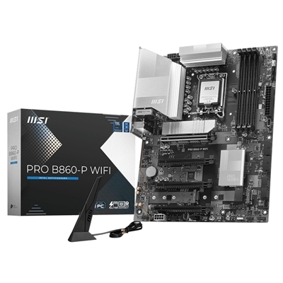 MB MSI PRO B860-P WIFI LGA1851 4XDDR5DC-8600O.C. 1XHDMI 1XDP THUNDERBOLT 1XPCIE5.0X16 3XM.2 4XSATA3R USB3.2 GBLAN WIF FINO:15/06