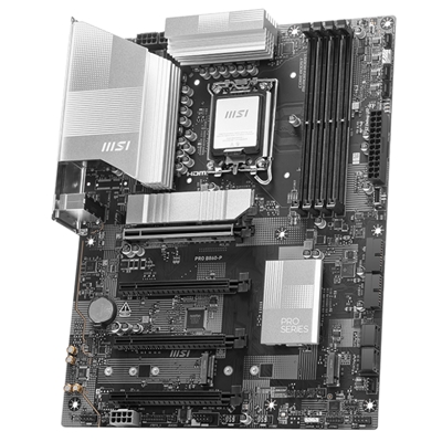 MB MSI PRO B860-P LGA1851 4XDDR5DC-8600O.C. 1XHDMI 1XDP 1XTHUNDERBOLT 1XPCIE5.0X16 3XM.2 4XSATA3R USB3.2 GBLAN ATX