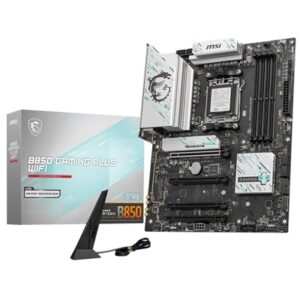 MB MSI B850 GAMING PLUS WIFI AM5 4XDDR5-8200O.C. 1XDP 1XPCIE5.0X16 3XM.2 4XSATA3 USB LAN WIFI-7 BT ATX FINO:15/06
