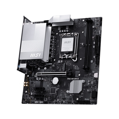 MB MSI PRO H810M-B DDR5 LGA1851 2XDDR5DC-6400O.C. 1XHDMI 1XDP 1XPCIE5.0X16 2XPCIE4.0 1XM.2 4XSATA3 USB 2.5GLAN MATX FINO:15/06